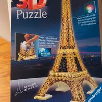 Puzzle 3D Torre Eiffel night edition con led