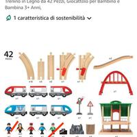 Set ferrovia con scambi Brio