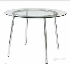 Tavolo rotondo in vetro Ikea