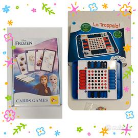 2 Giochi :Frozen Cards Games e Gioco \"La Trappola