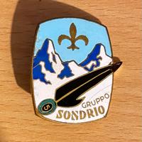 Distintivo alpini Gruppo Sondrio post ww2, smalti