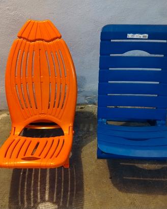 Coppia sedie da spiaggia o giardino