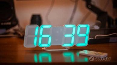 Orologio/sveglia/Termometro LED Parete e Tavolo