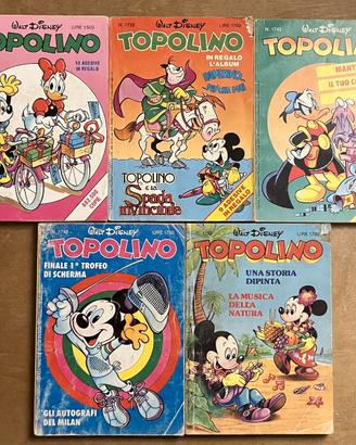 Topolino lotto n. 1709, 1728, 1742, 1748, 1753
