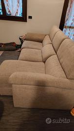 Divano 3 posti con seduta allungabile 