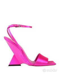 Sandali con tacco, pelle, The Attico, rosa, n.38,5
