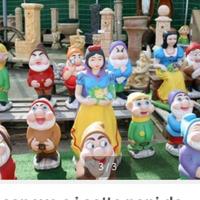 BIANCANEVE E I SETTE NANI (H72 CM e H43)