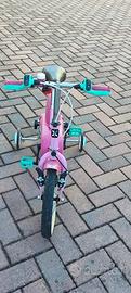 Bici bimba 3-5 anni, 14 pollici