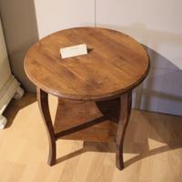 Tavolino tondo in noce