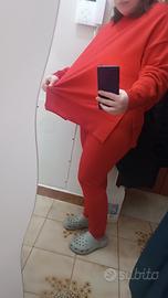 set da donna due pezzi maglia e fuson 