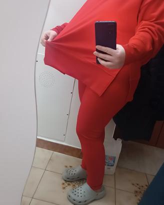 set da donna due pezzi maglia e fuson 