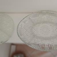 Set vetro - Salsiere e piatto tondo