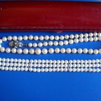 Collana e bracciale perle vere anni 60