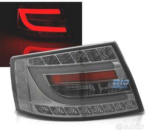 FANALI PER AUDI A6 C6 SEDAN 04-08 FUMÈ LED 7PIN