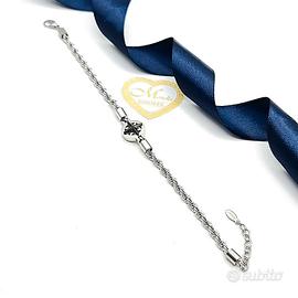 Bracciale rosa dei venti acciaio da uomo 