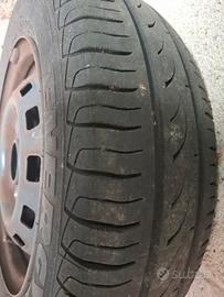 4 pneumatici estivi 155 65 R13 e cerchi per Matiz