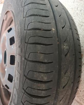 4 pneumatici estivi 155 65 R13 e cerchi per Matiz