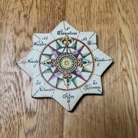 Rosa dei Venti in Ceramica di Erice Ericina Artigi