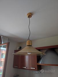 lampadario a sospensione vintage in vetro 
