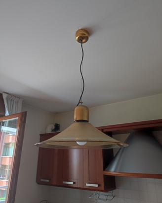 lampadario a sospensione vintage in vetro 