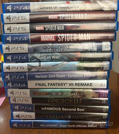 Lotto di 14 giochi PS4/PS5