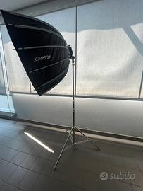 Softbox Neewer ns90p, stativo neewer h 3 mt