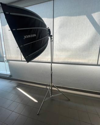 Softbox Neewer ns90p, stativo neewer h 3 mt