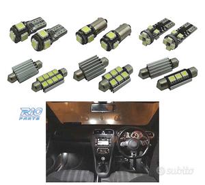 KIT 16 LAMPADE LED INTERNE PER VOLKSWAGEN VW GOLF 
