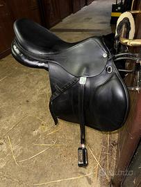 Sella da salto ostacoli Pessoa Nera 17"