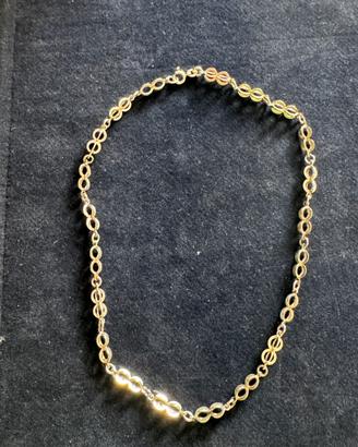 Collana maglia infinito – acciaio color silver
