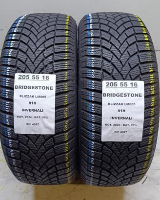 2 GOMME 205 55 16 BRIDGESTONE INV RIF4087