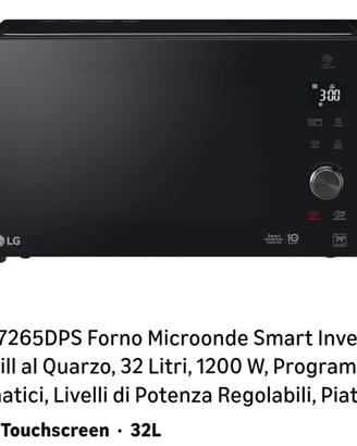 LG MH7265DPS Forno a Microonde Smart Inverter con