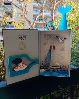 Libro arredo con sirena 3D 📙🧜🏻♀️