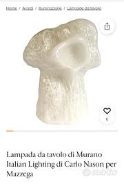 Lampada vetro di murano di Carlo Nason