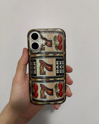 Cover iPhone 16 - Tema Slot Machine Casinò Jackpot