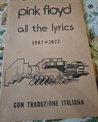 Raro libretto vintage " Pink Floyd"  