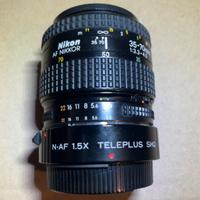 Obiettivo Nikon 35 - 70 + teleconverter Teleplus