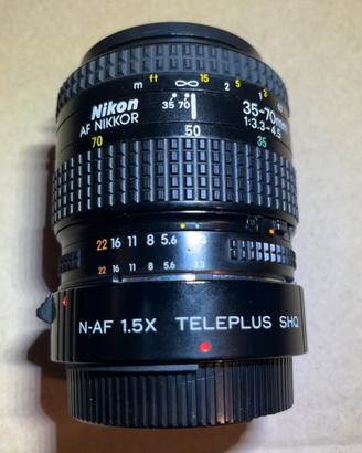 Obiettivo Nikon 35 - 70 + teleconverter Teleplus