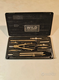 Set compasso vintage Wild Heerbrugg