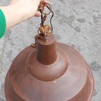 lampada effetto corten