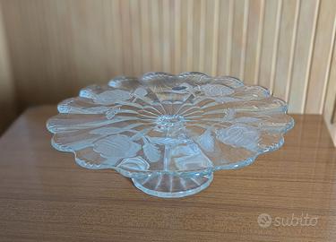 Alzata in vetro di boemia