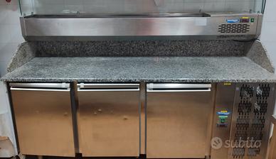 Banco pizzeria - refrigerato- granito 