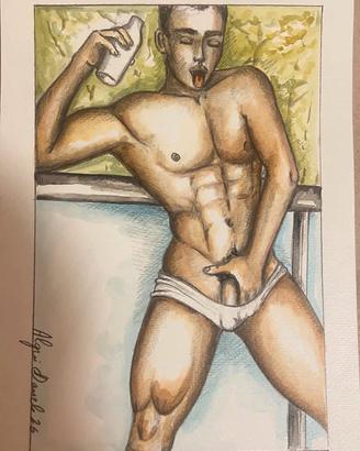 Disegno matita e acquarello