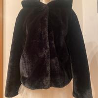 Ecopelliccia nera donna