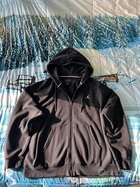 Felpa con zip Nike Jordan taglia XL nuova nera