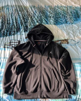 Felpa con zip Nike Jordan taglia XL nuova nera