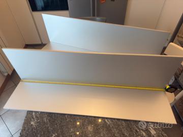 2 mensole in alluminio arredo