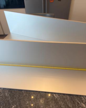2 mensole in alluminio arredo