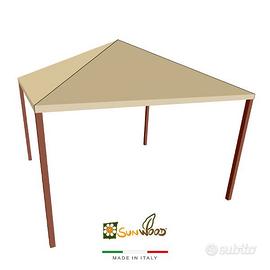 Gazebo in Legno massello da Giardino 310x310 cm