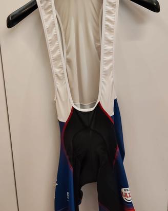 pantaloni ciclista uomo con bretelle  tg.L